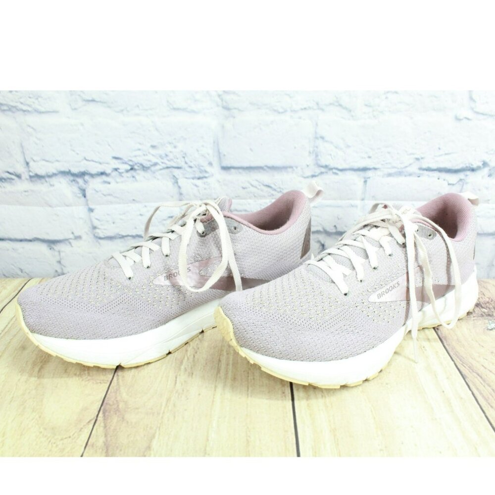 Brooks Revel 4 Lilac Knit Lace Up Breathable Running Sneaker Shoes Size 8.5 M - Picture 2 of 9